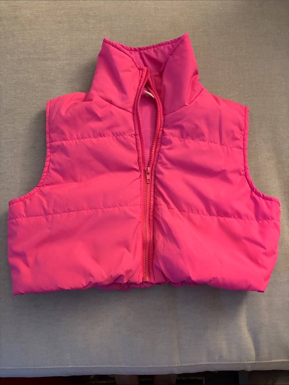 SHEIN Hot Pink Puffer Vest for Kids